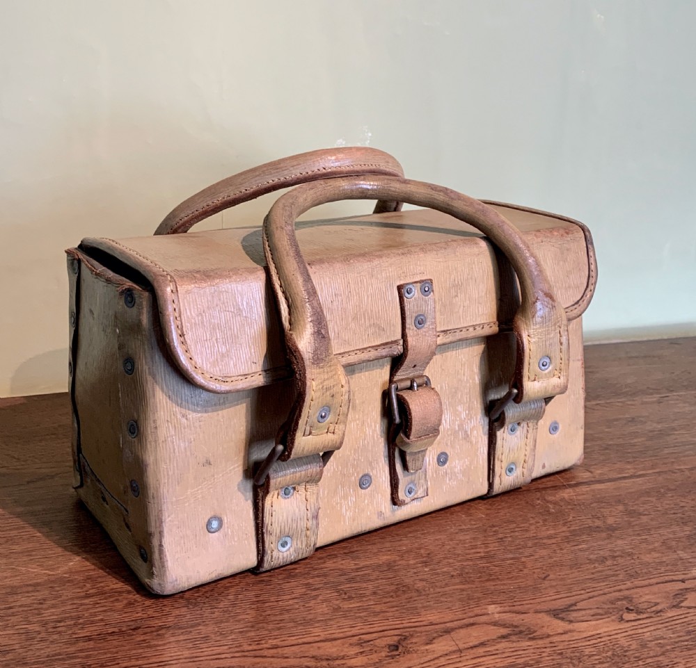 War Department riveted leather tool bag