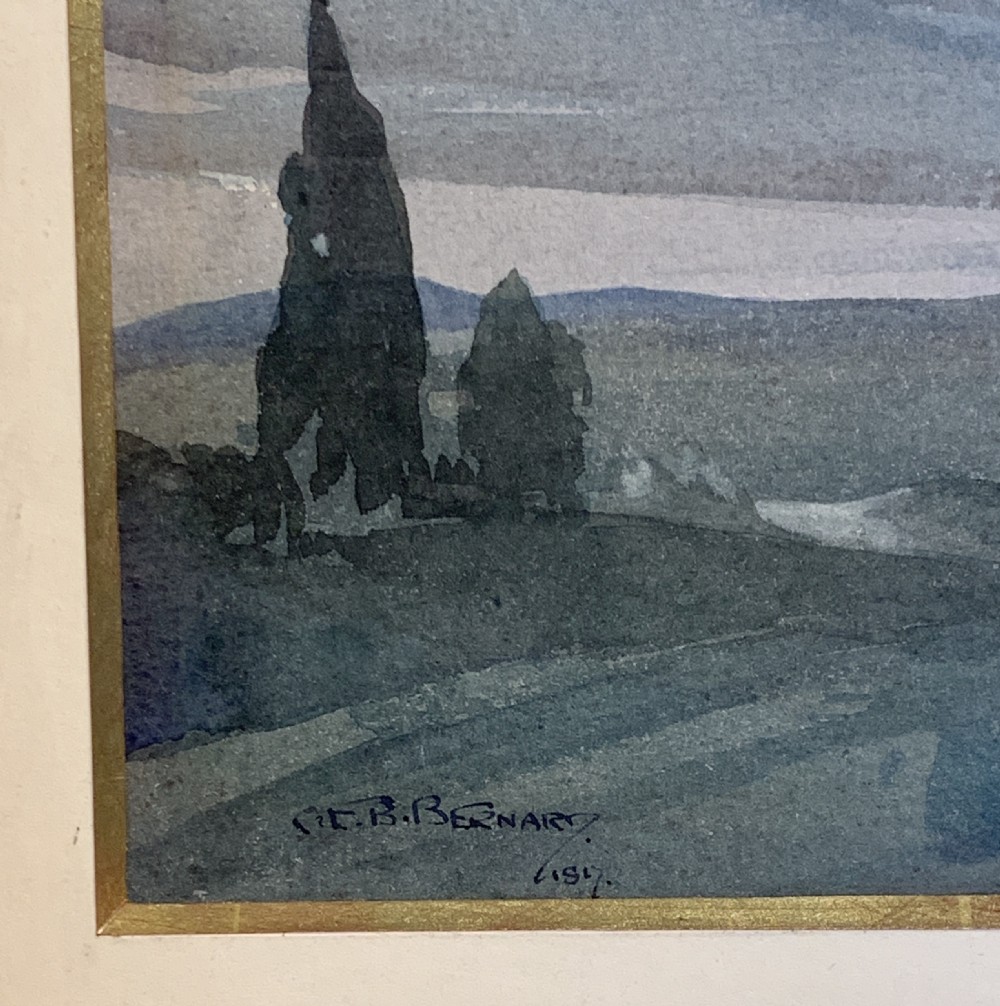 Charles Edward Burton Bernard, Storm Brewing, watercolour View IV