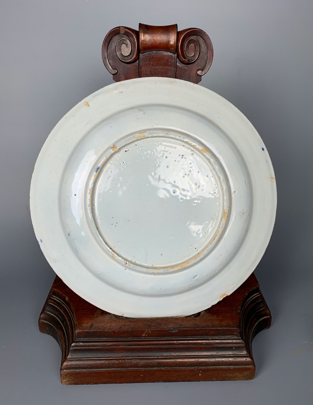 18th century Delft blue & white charger View II