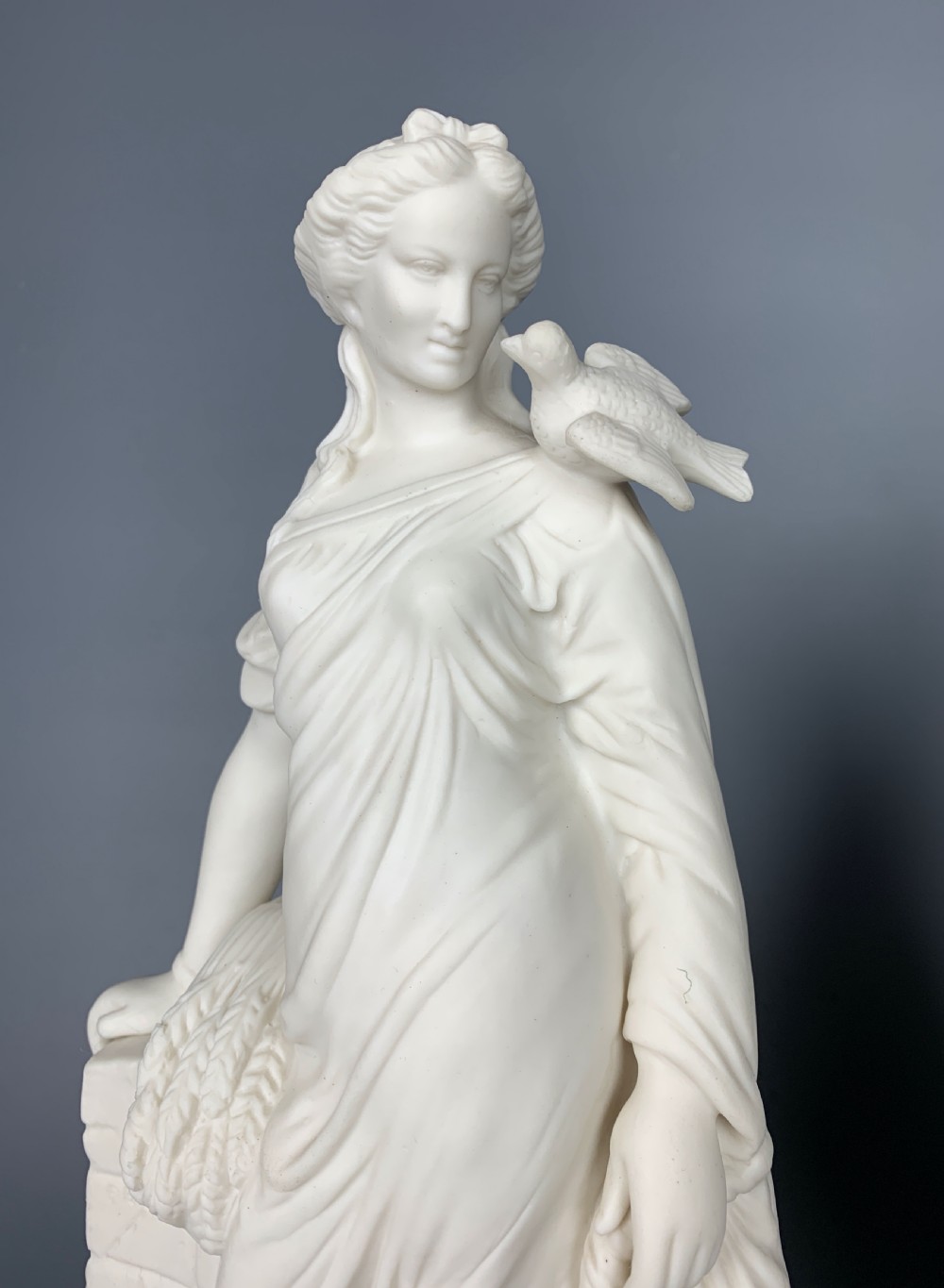 Pair of Parian classical figures of War & Peace by James Wilson View IV