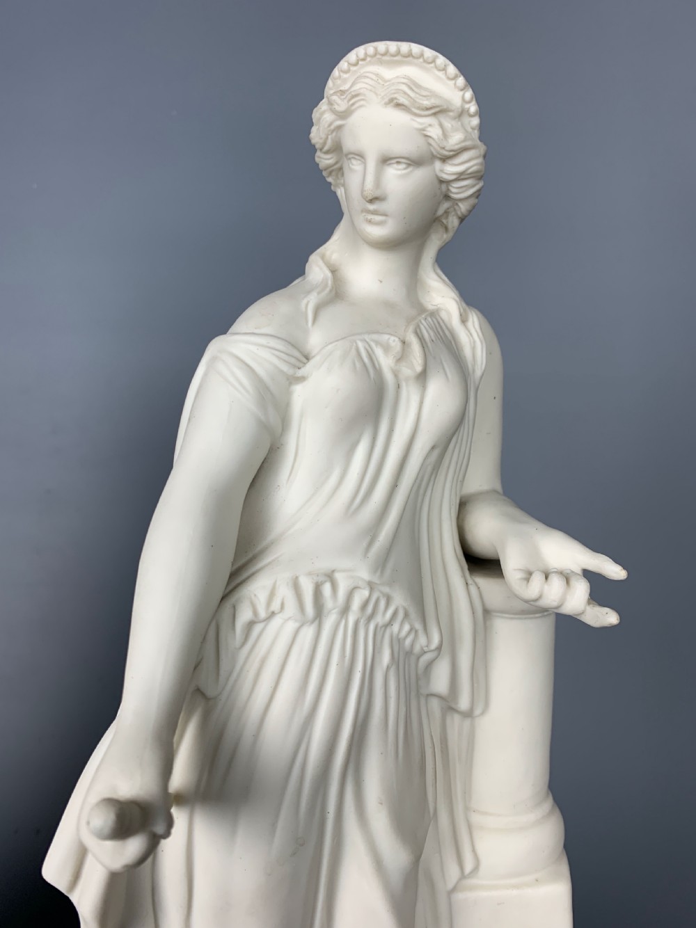 Pair of Parian classical figures of War & Peace by James Wilson View V