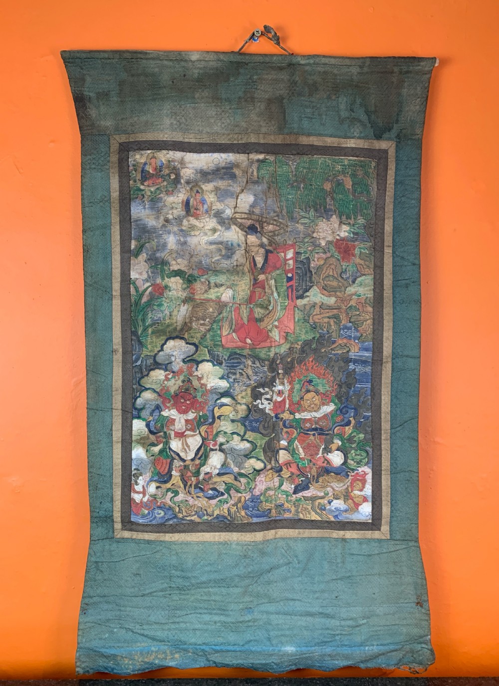 Chinese Qing Dynasty Thangka of Dharmatala