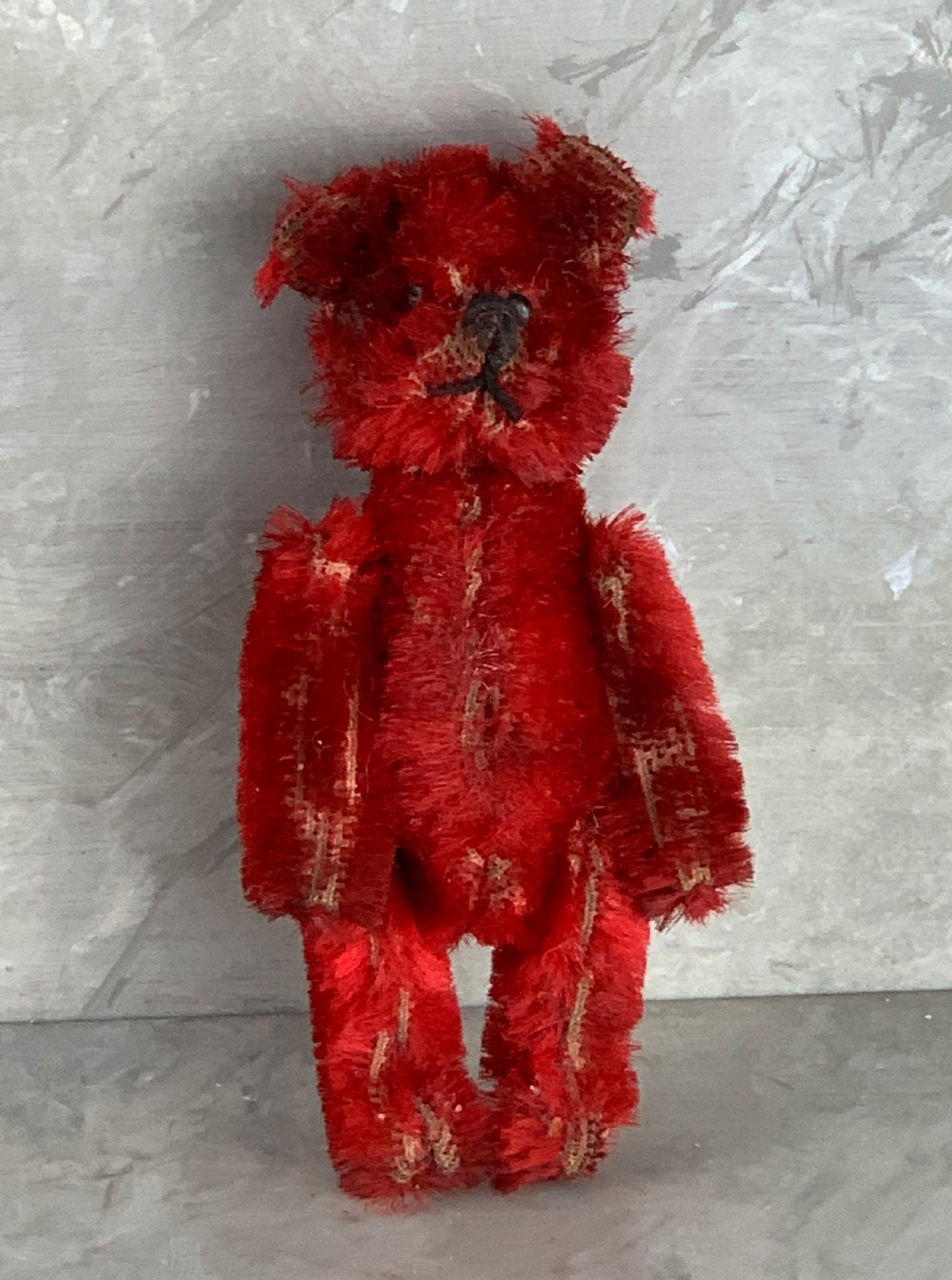 Schuco (Schreyer & CO) red Piccolo bear scent bottle  View II