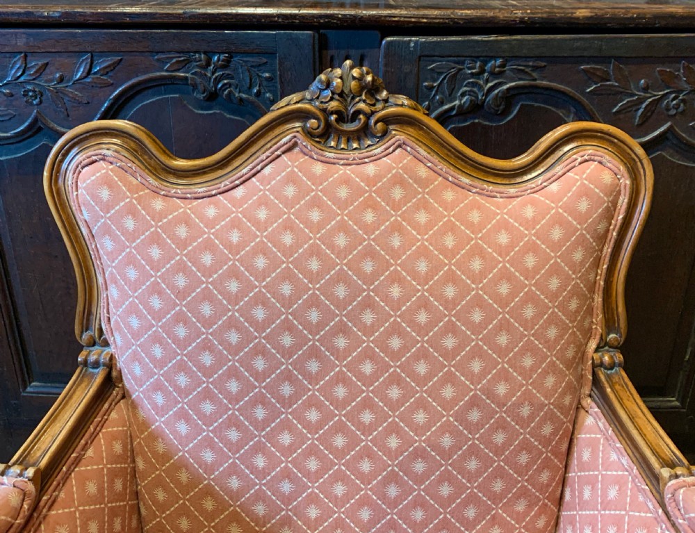 Large Pair of French armchairs in Louis XV style  View VII