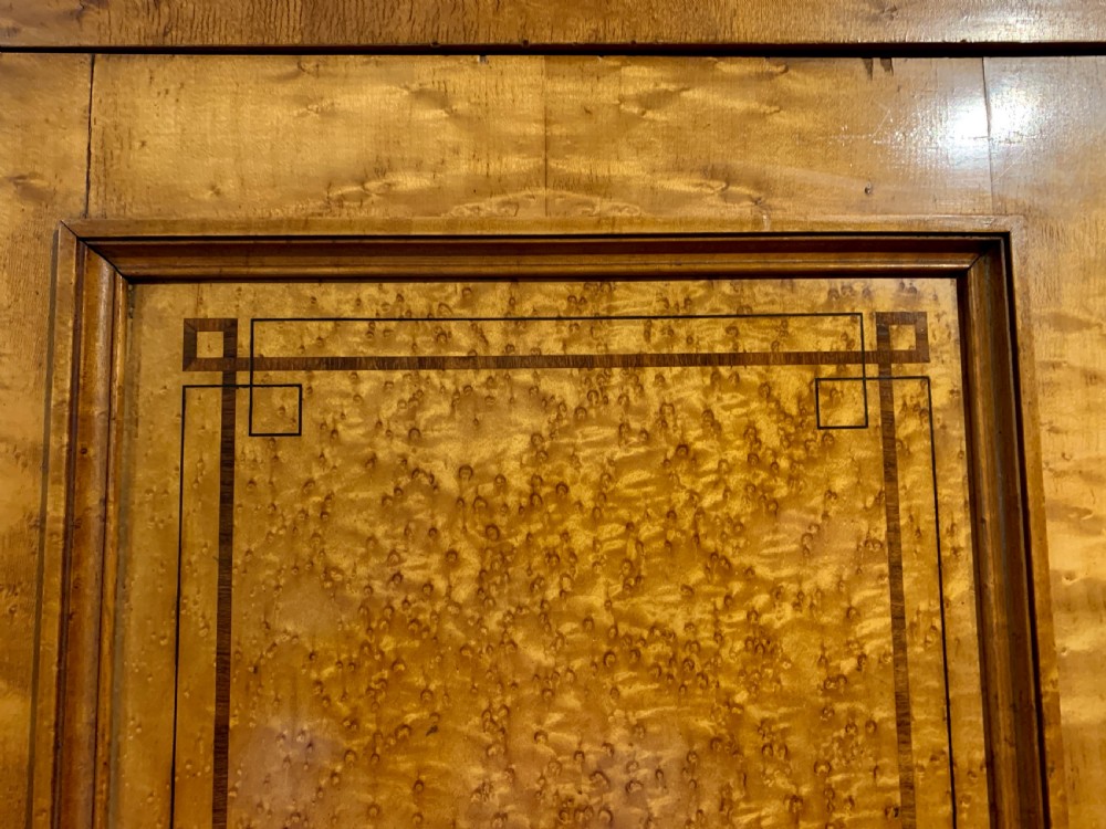 Fine Quality Victorian satin birch triple wardrobe View IX