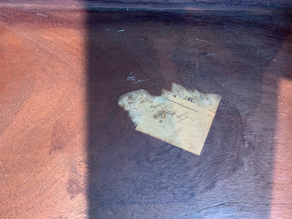 Edward VIII inlaid mahogany commemorative occasional table in Art Nouveau Liberty style View VIII