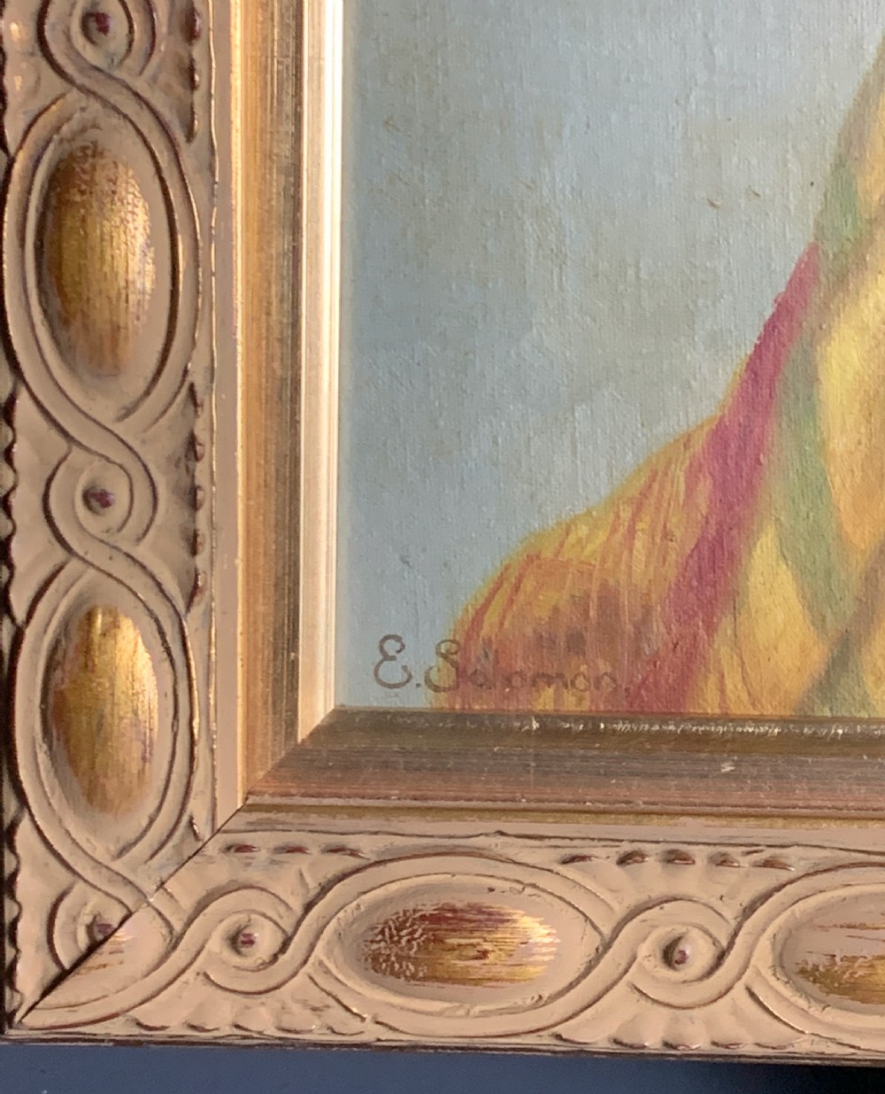 Portrait of an Art Deco girl in Eastern inspired costume, oil on canvas View III