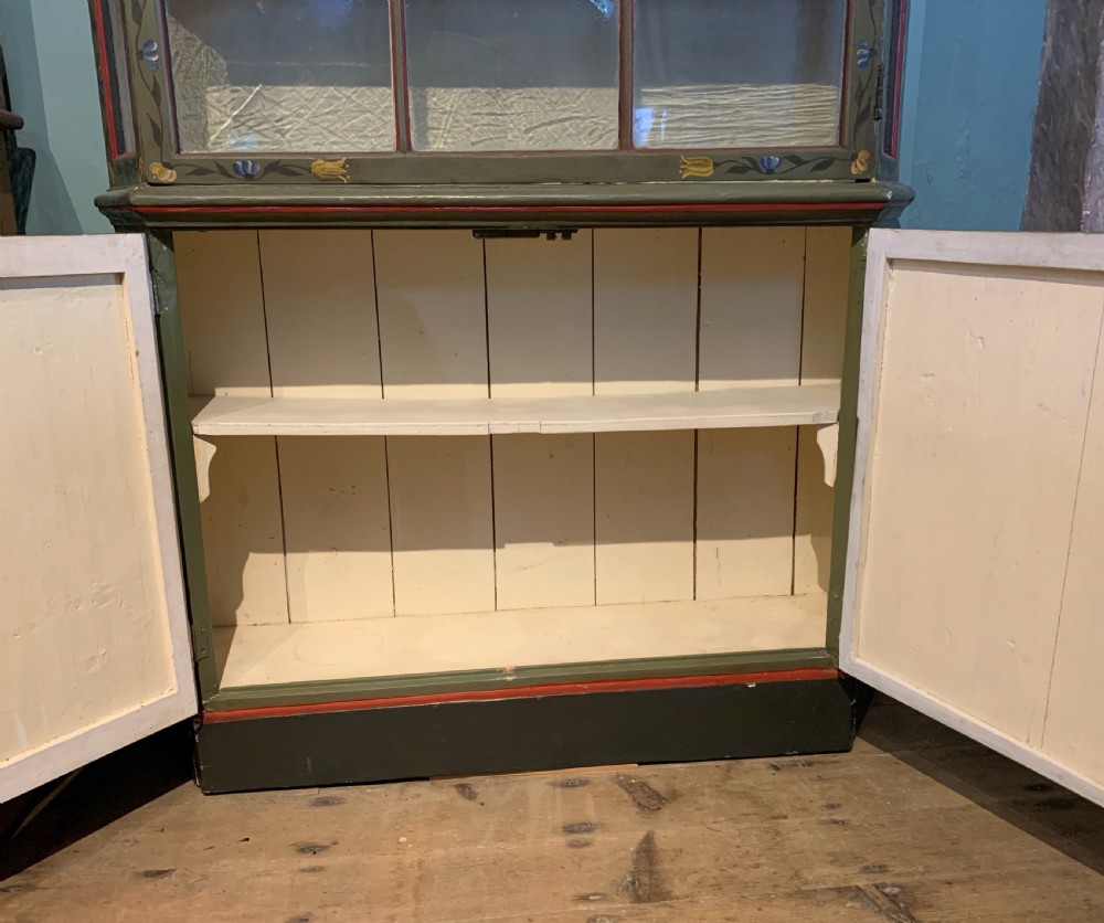 Dutch floral painted display cabinet View VIII