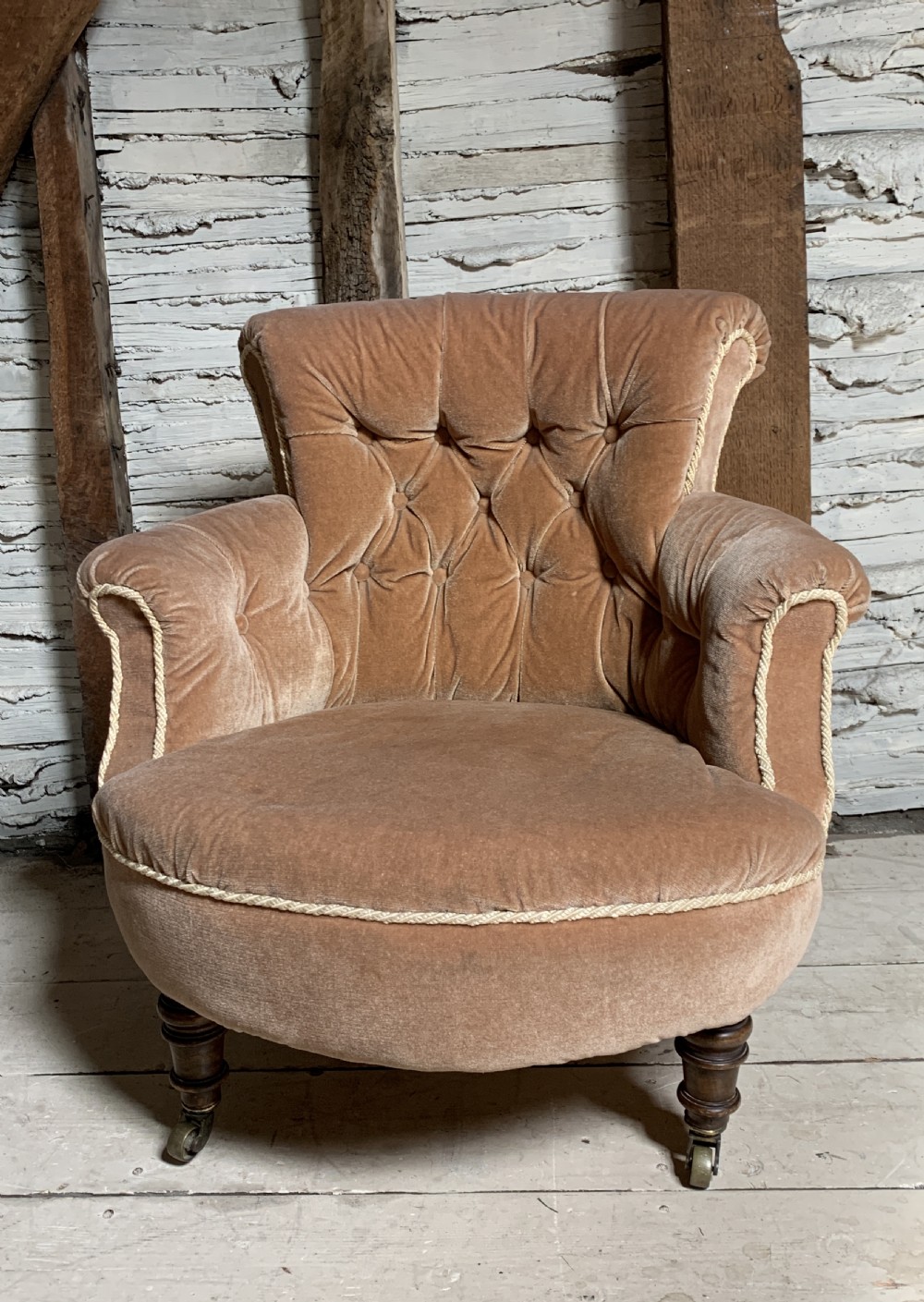 Victorian button back occasional chair  View IV
