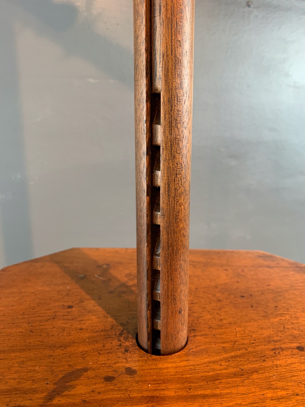 Rare Victorian mahogany faux bamboo parrot / bird perch View VIII