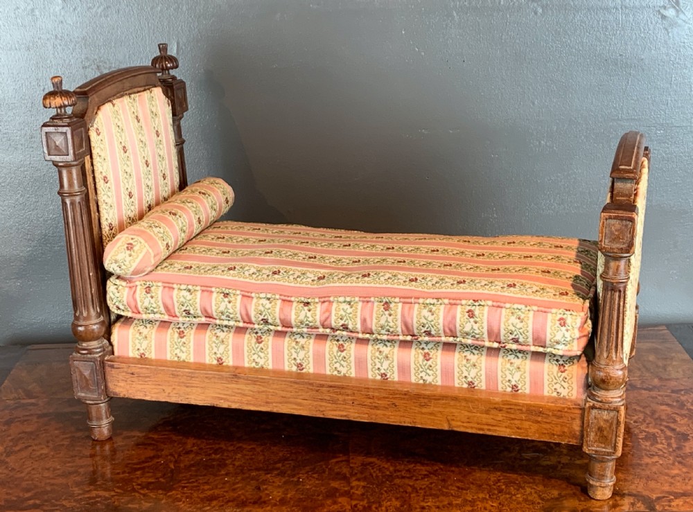Antique French Louis XVI style doll's bed