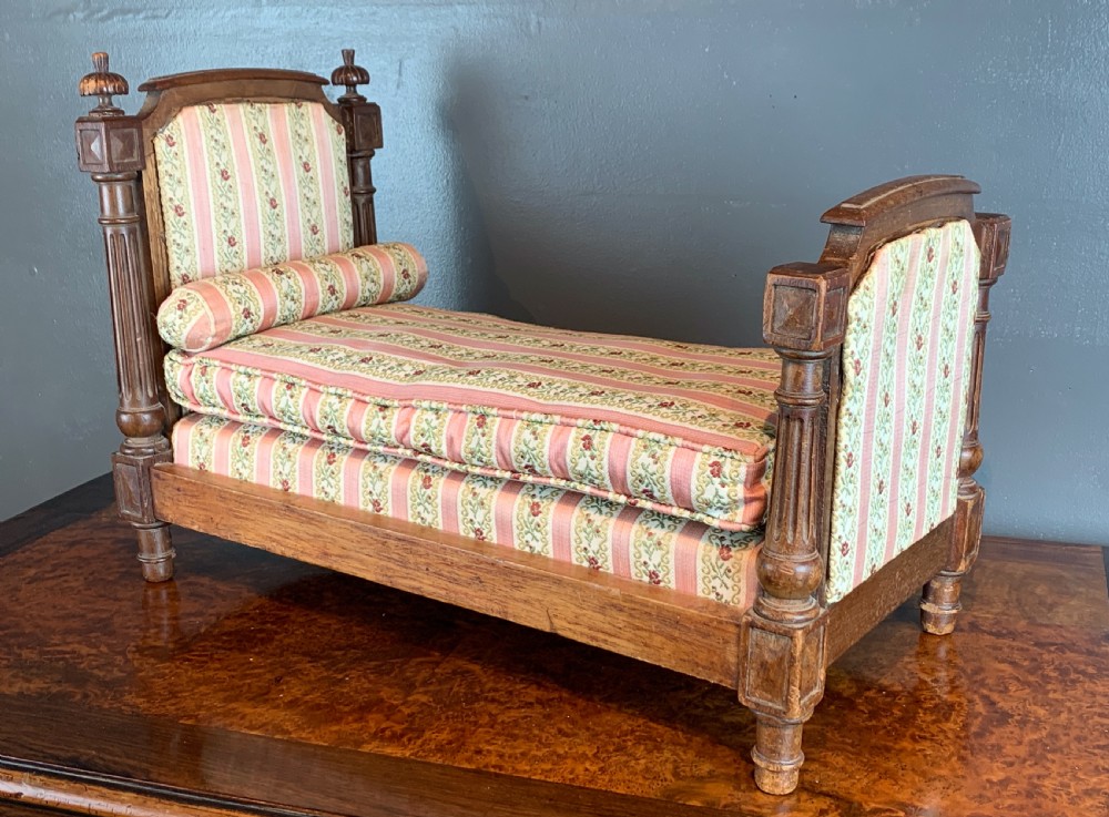 Antique French Louis XVI style doll's bed View IV