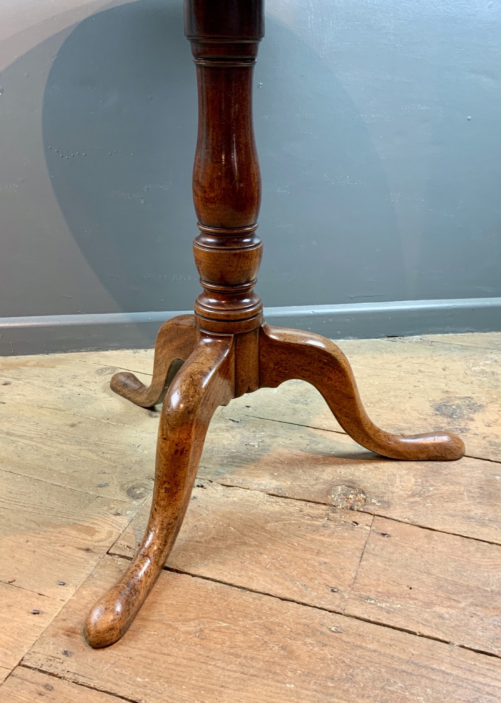 Georgian mahogany tip top tripod table View IV