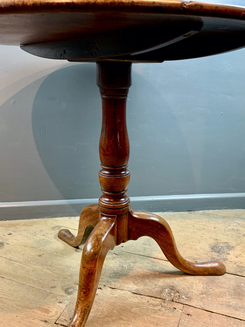 Georgian mahogany tip top tripod table View V
