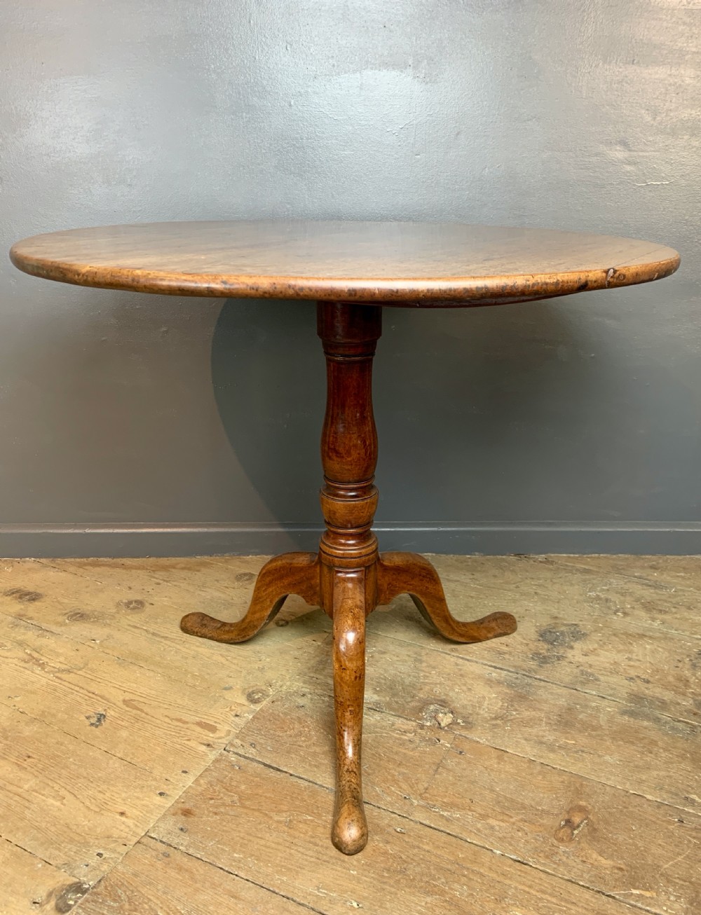 Georgian mahogany tip top tripod table View IX