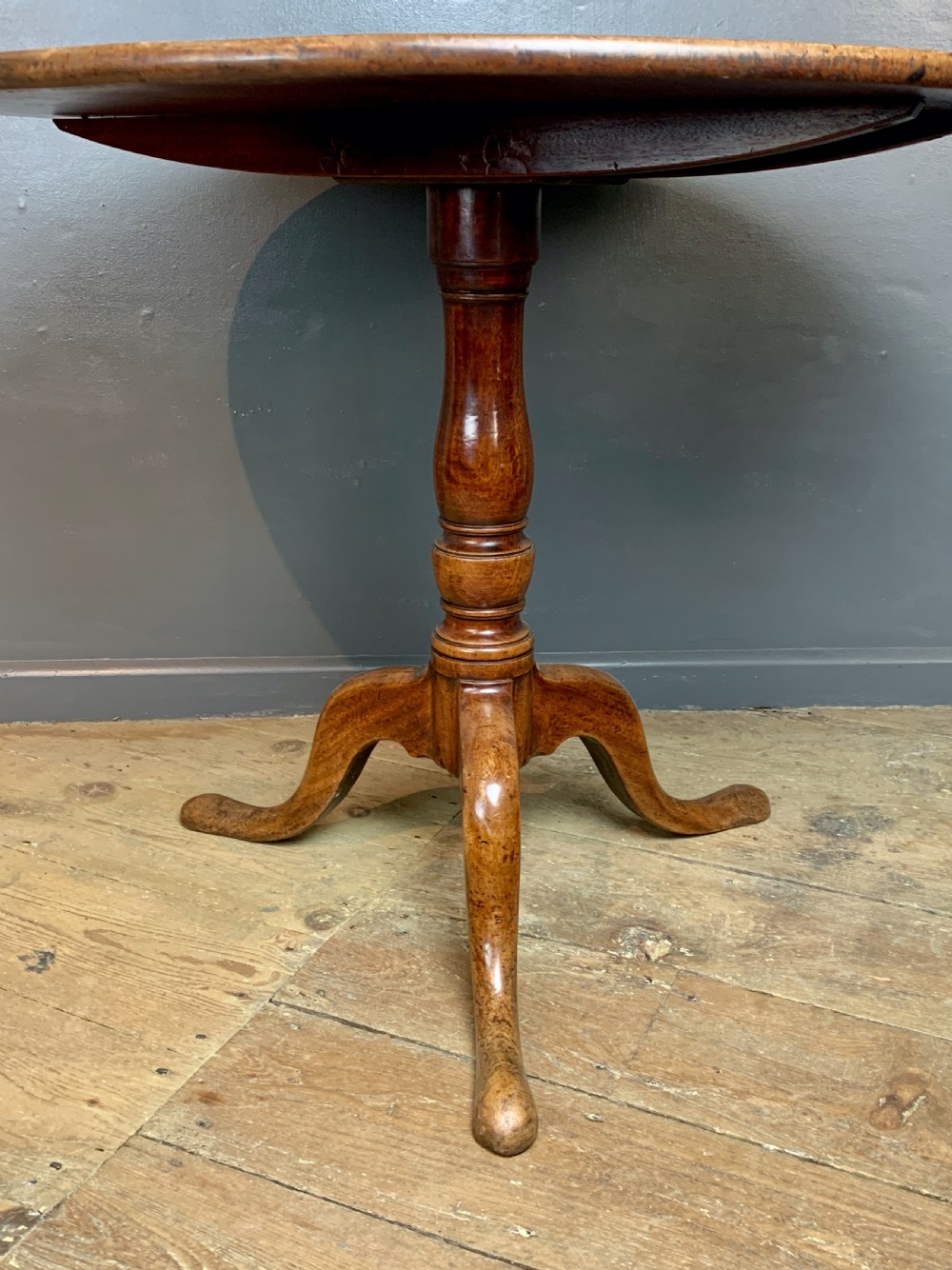 Georgian mahogany tip top tripod table View X