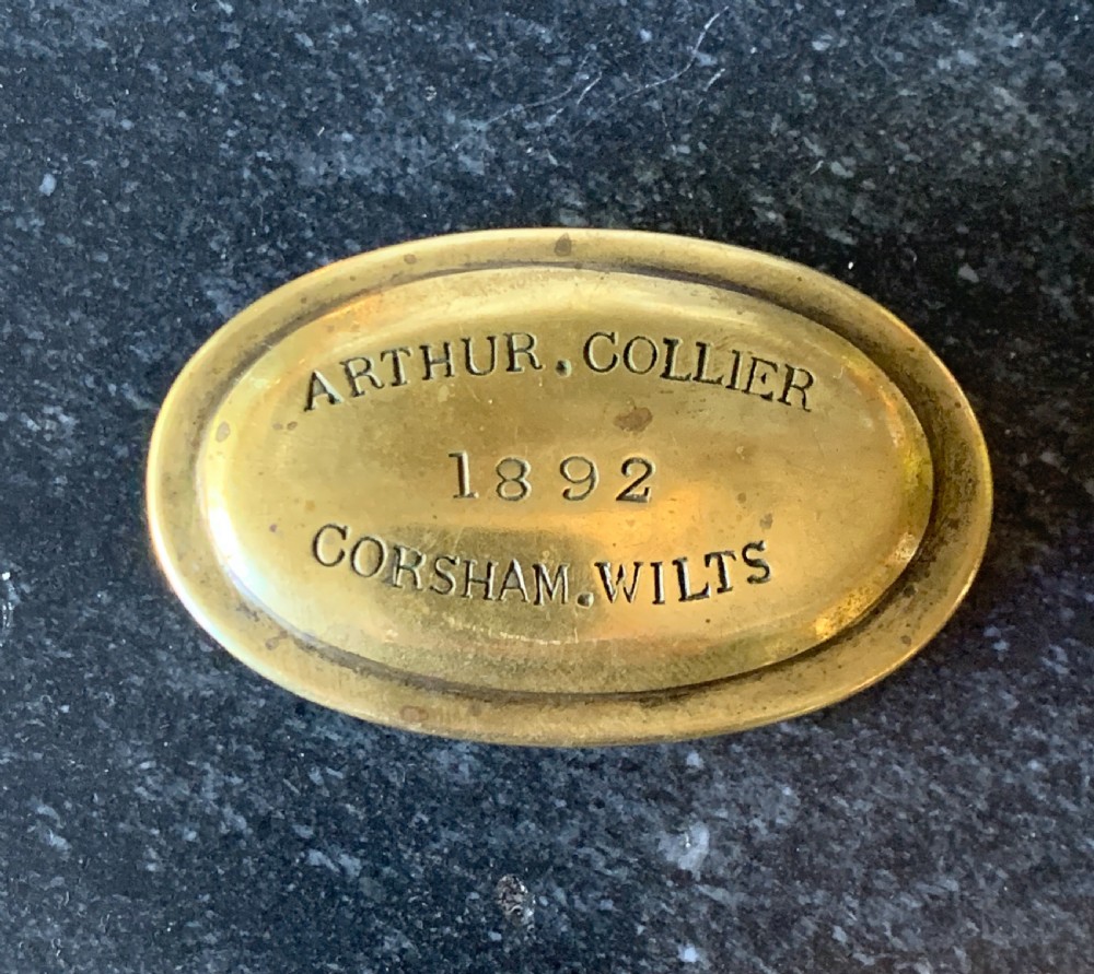 Victorian brass snuff box from Corsham Wiltshire