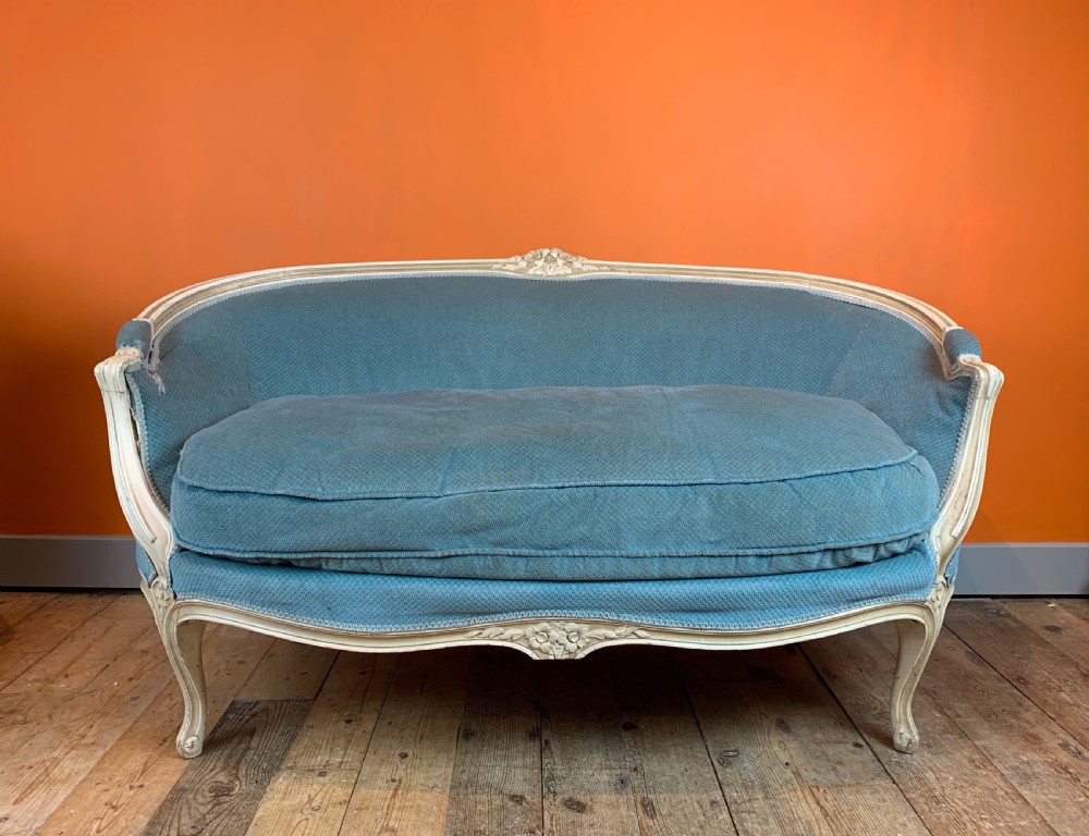 French Louis XV revival painted two seat sofa View II