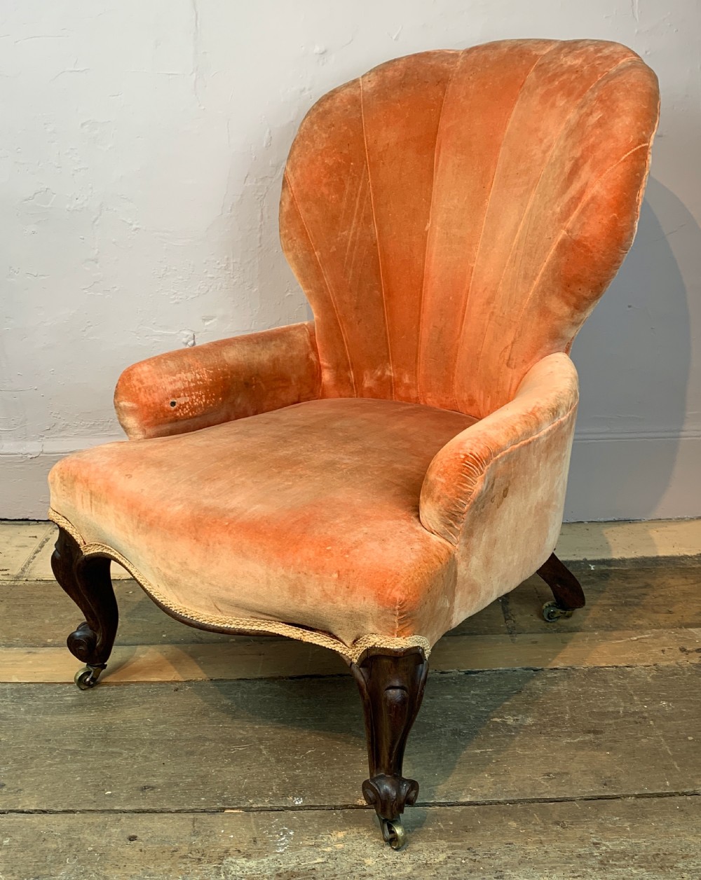 Victorian fan back armchair View III