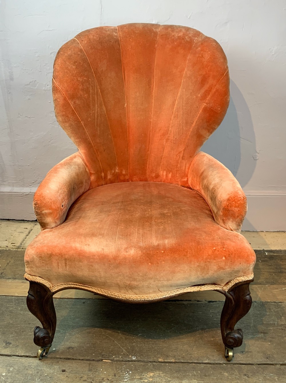 Victorian fan back armchair View V