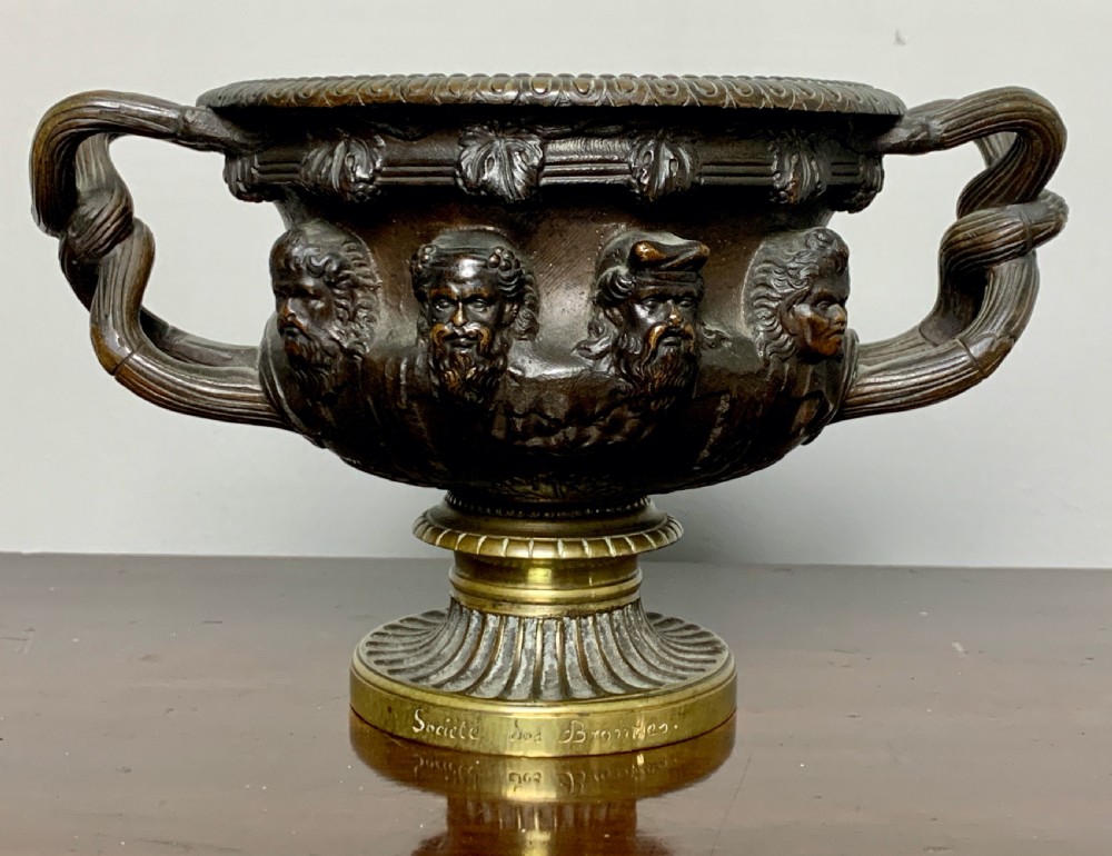 After the Antique bronze Grand Tour model of the Albani Vase View II