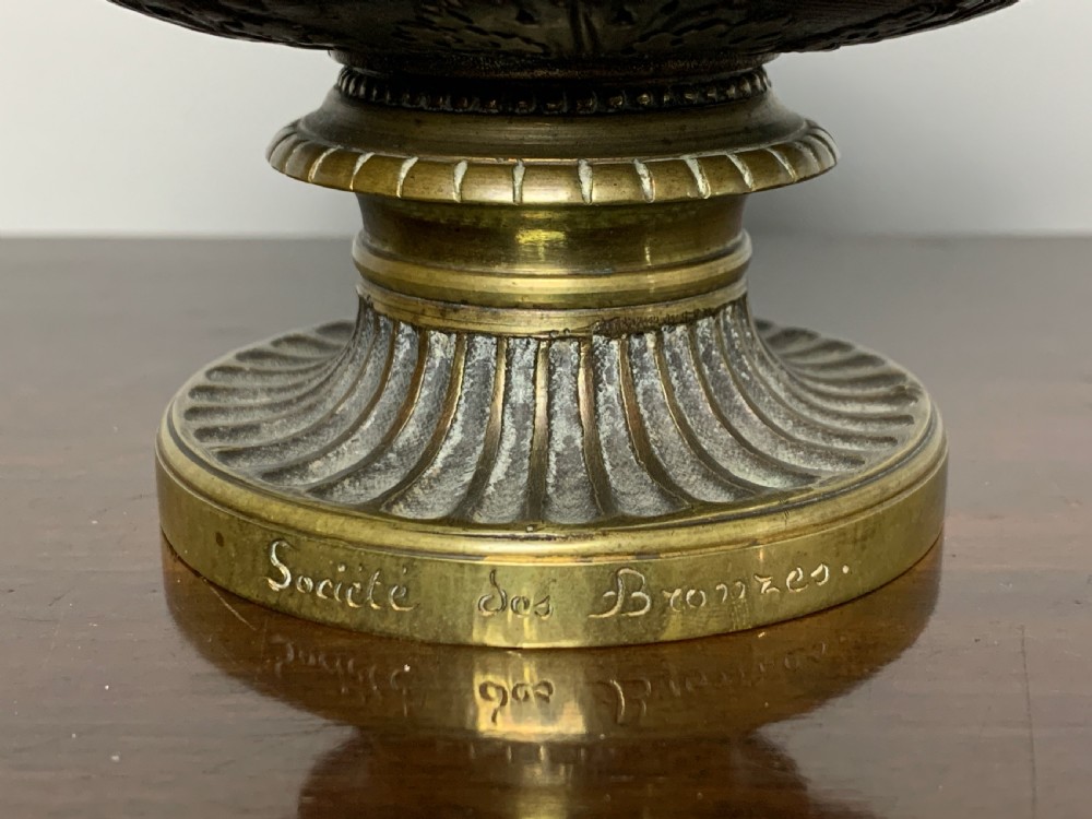 After the Antique bronze Grand Tour model of the Albani Vase View III