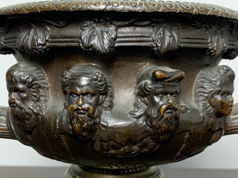 After the Antique bronze Grand Tour model of the Albani Vase View IV