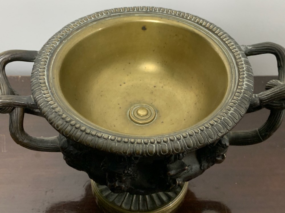 After the Antique bronze Grand Tour model of the Albani Vase View V
