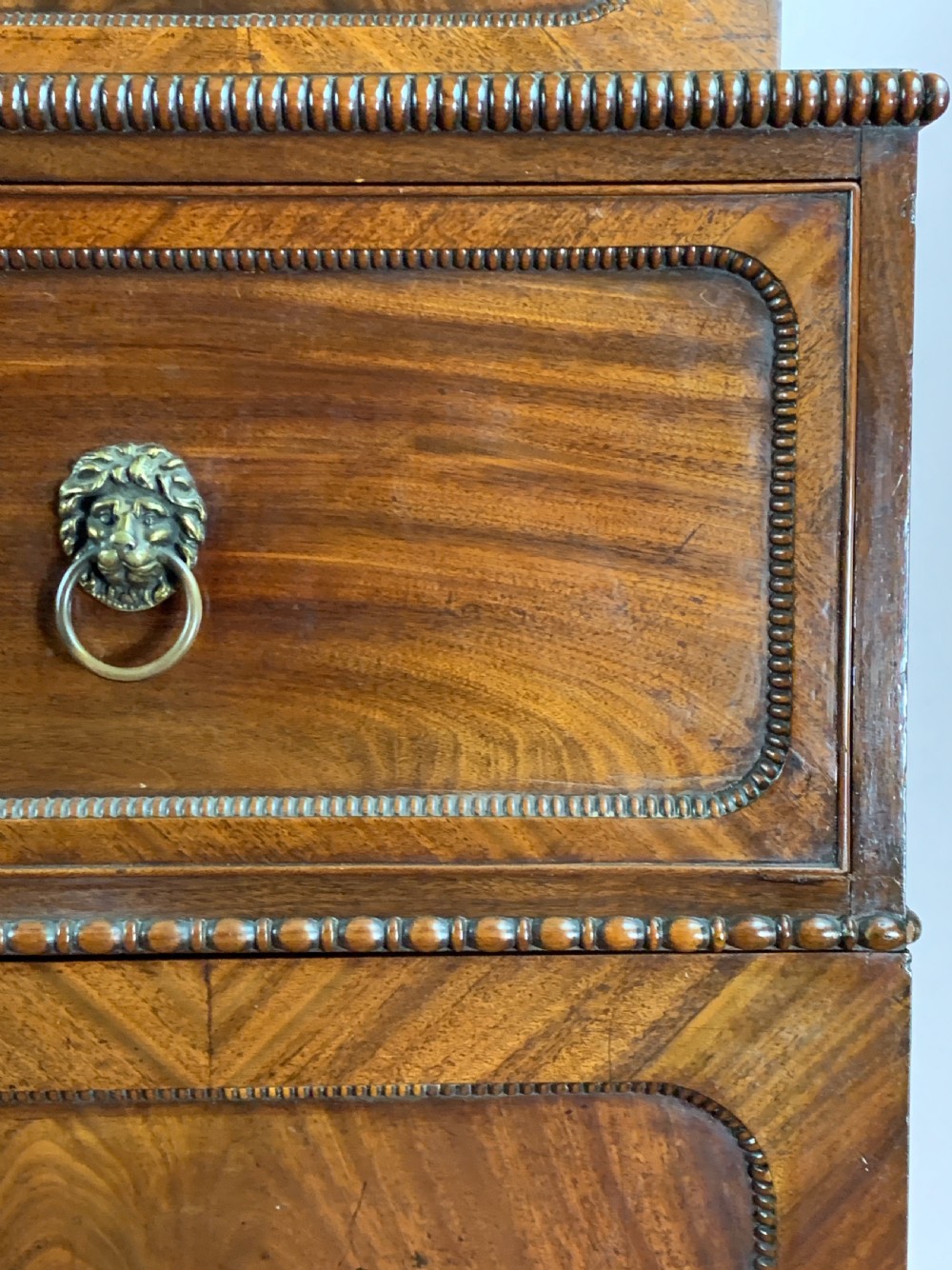 Regency mahogany secretaire cabinet of architectural form View VII
