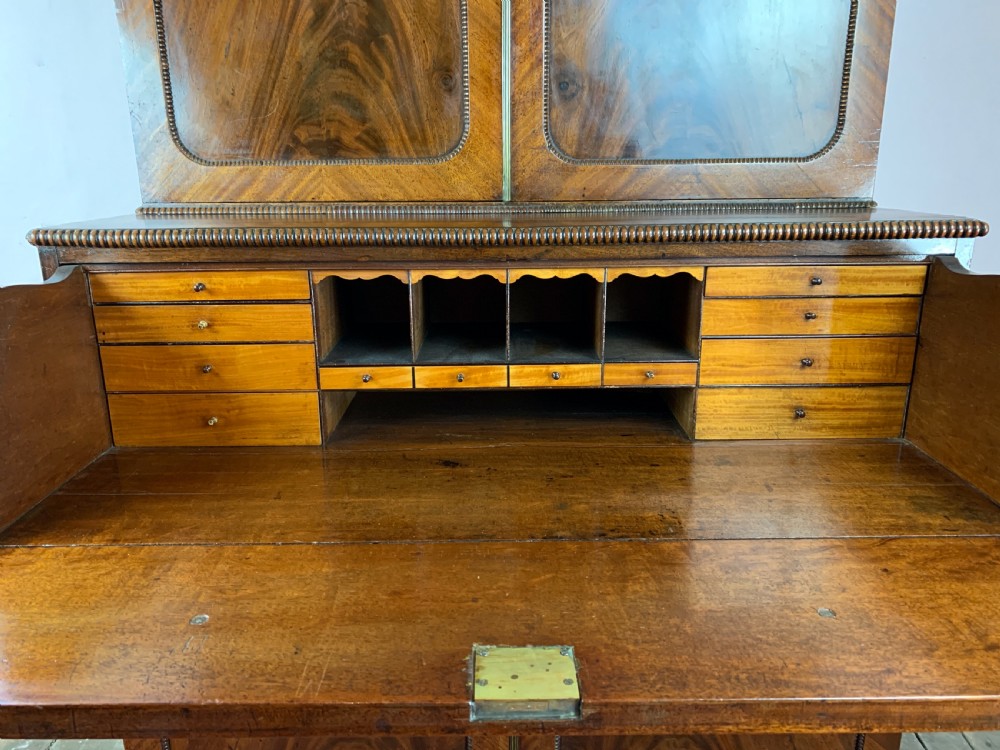Regency mahogany secretaire cabinet of architectural form View IX