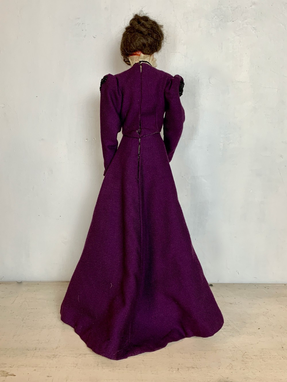 Collection of nine large French fashion dolls in Edwardian costume View XI