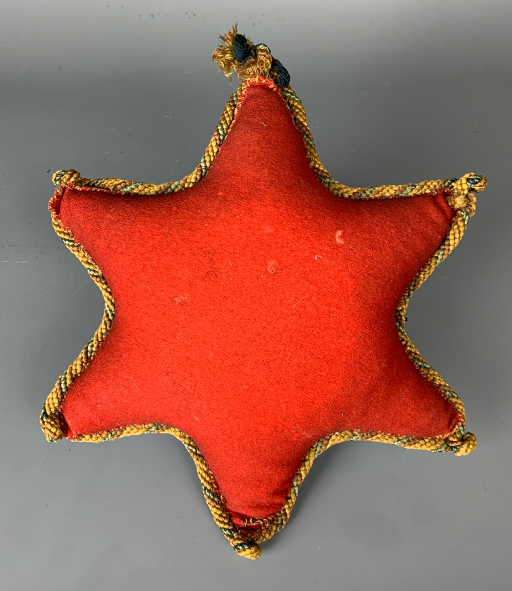 Victorian Felt Beadwork Sweetheart Pin Cushion View II