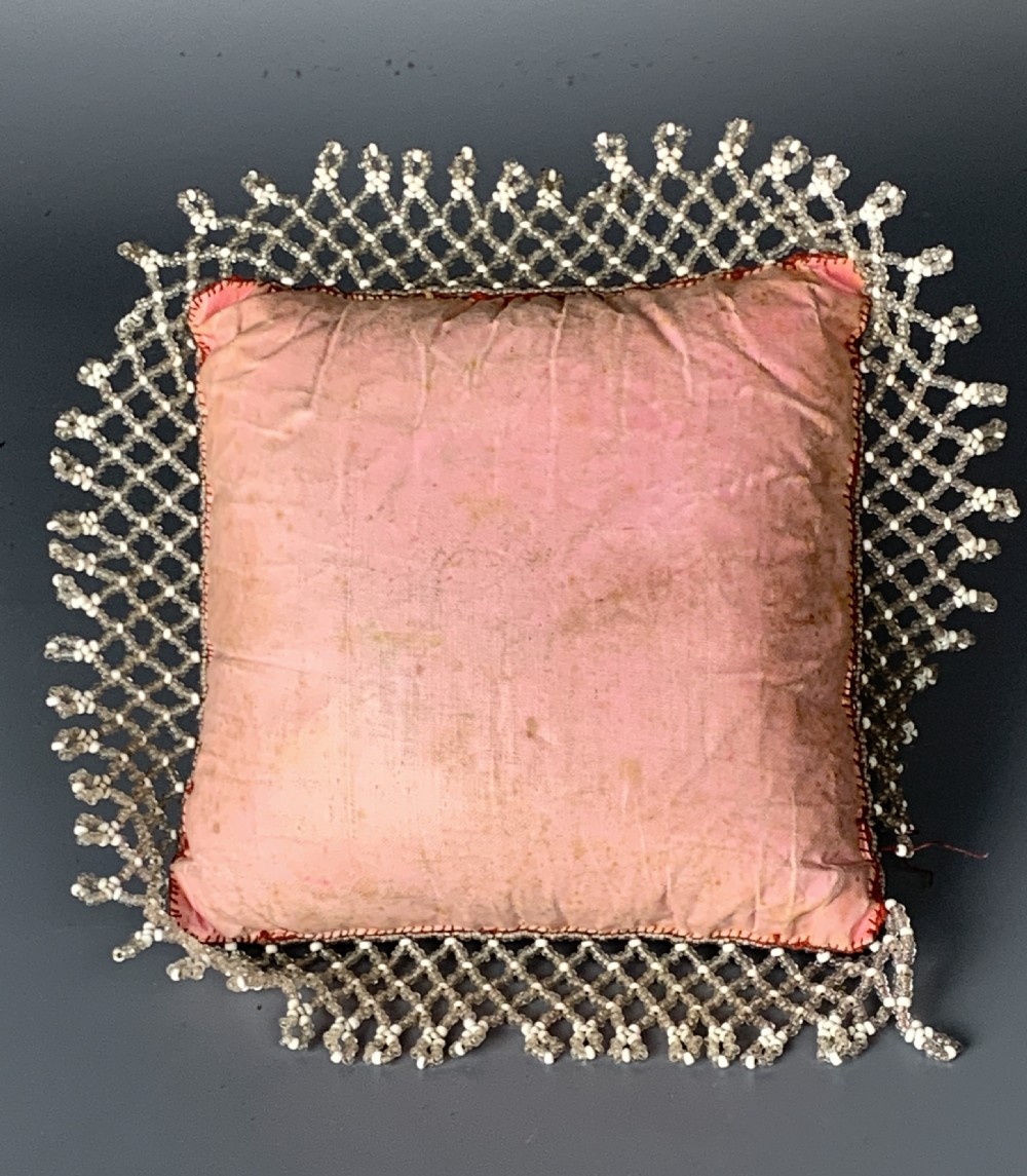Victorian Beadwork Sweetheart Pin Cushion View III