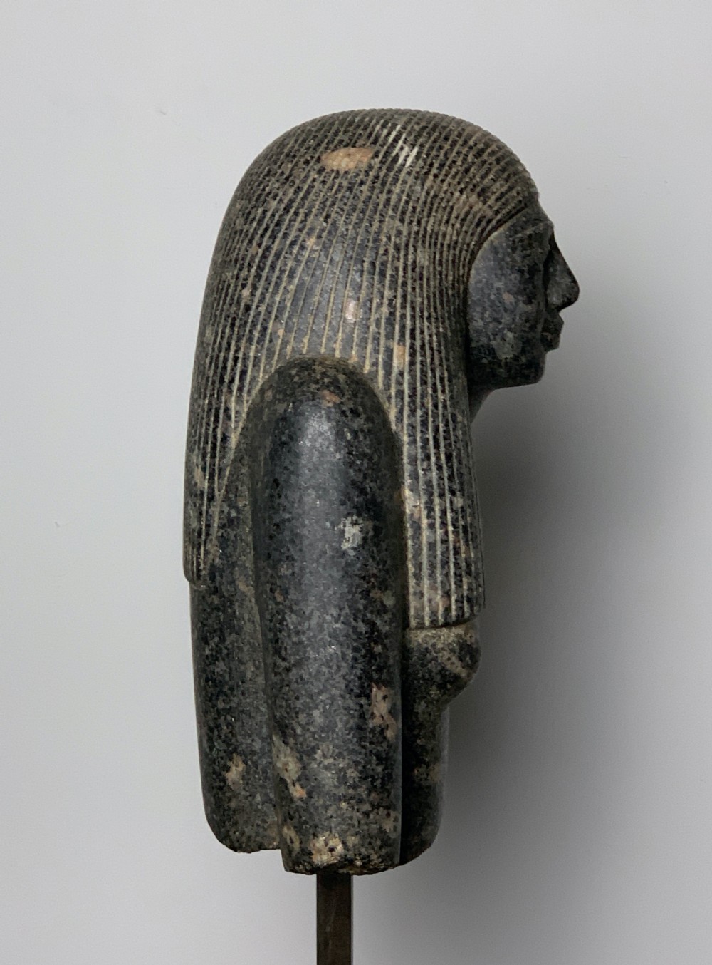 Large After The Antique carved granite bust of an Egyptian noblewoman View IX