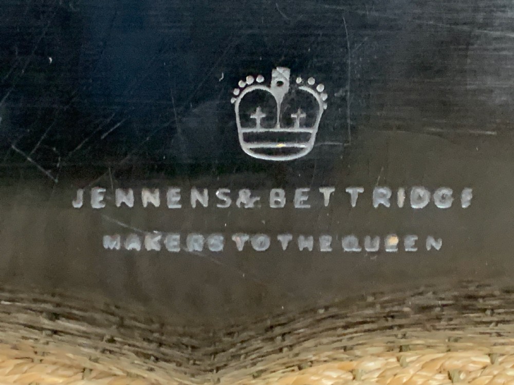 Victorian Jennens & Bettridge papier mache tray on later stand  View VI