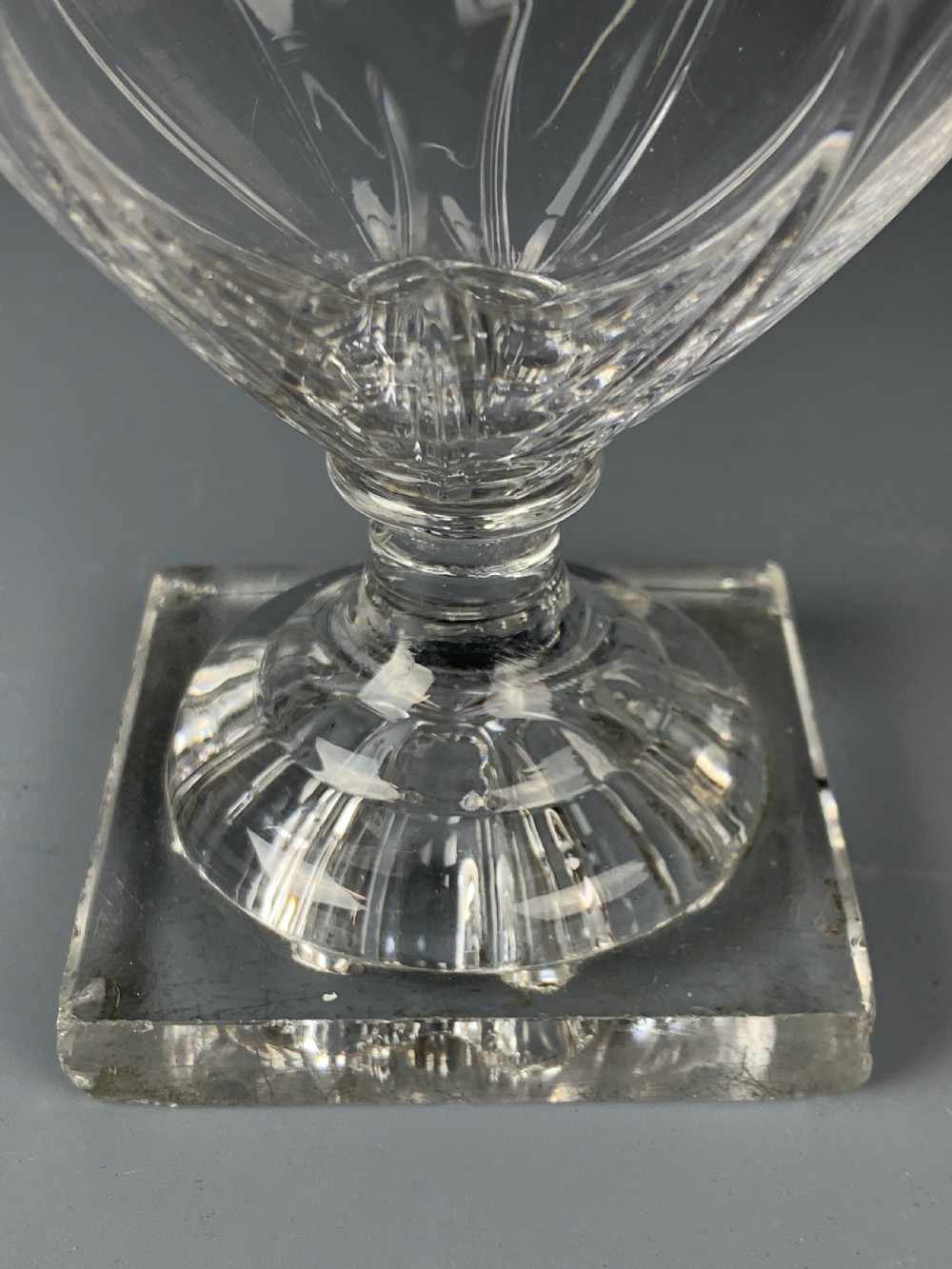 Regency panel moulded glass rummer with lemon squeezer foot View II