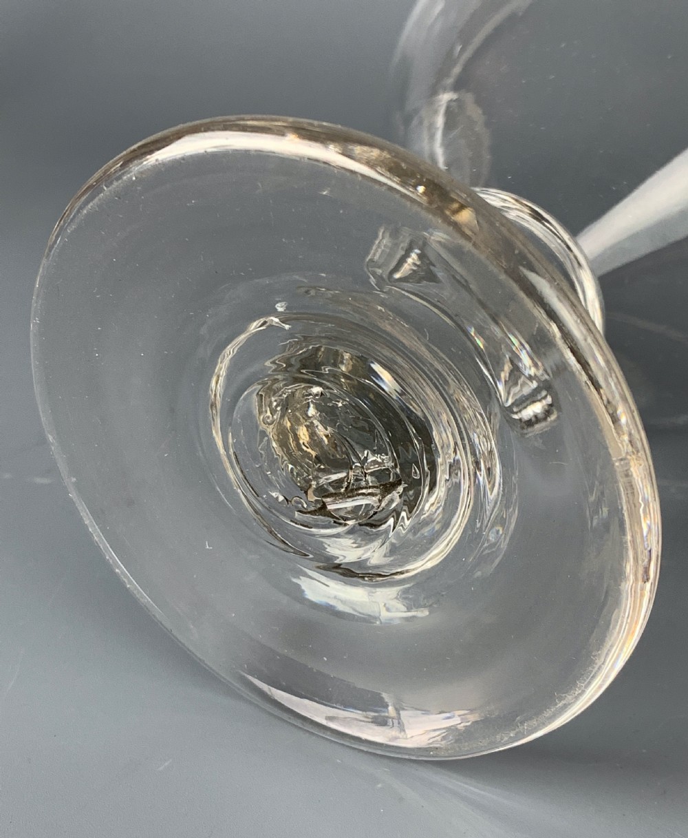 Heavy Georgian glass rummer View III