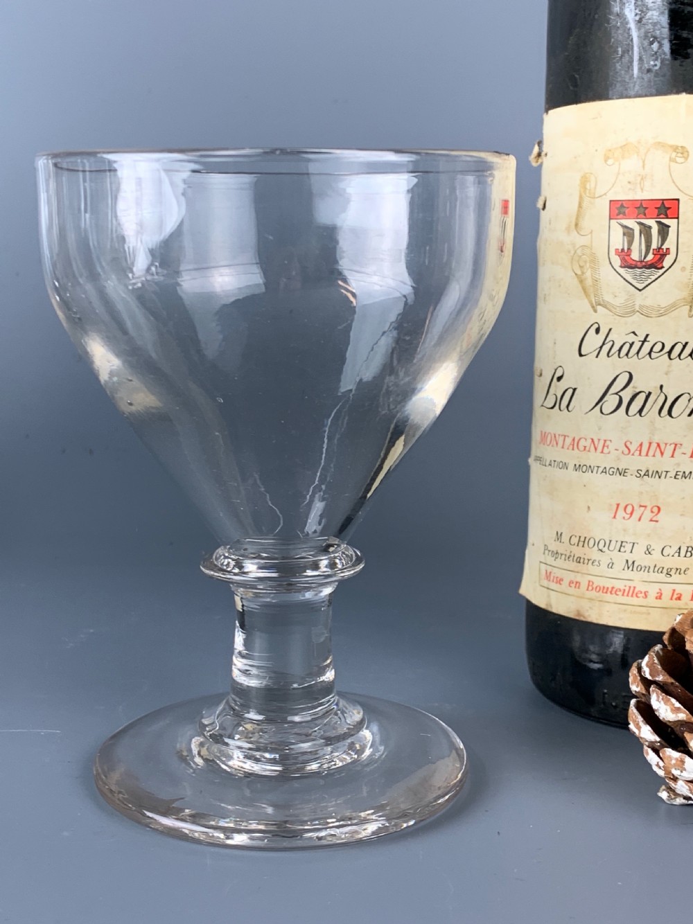 Heavy Georgian glass rummer View IV