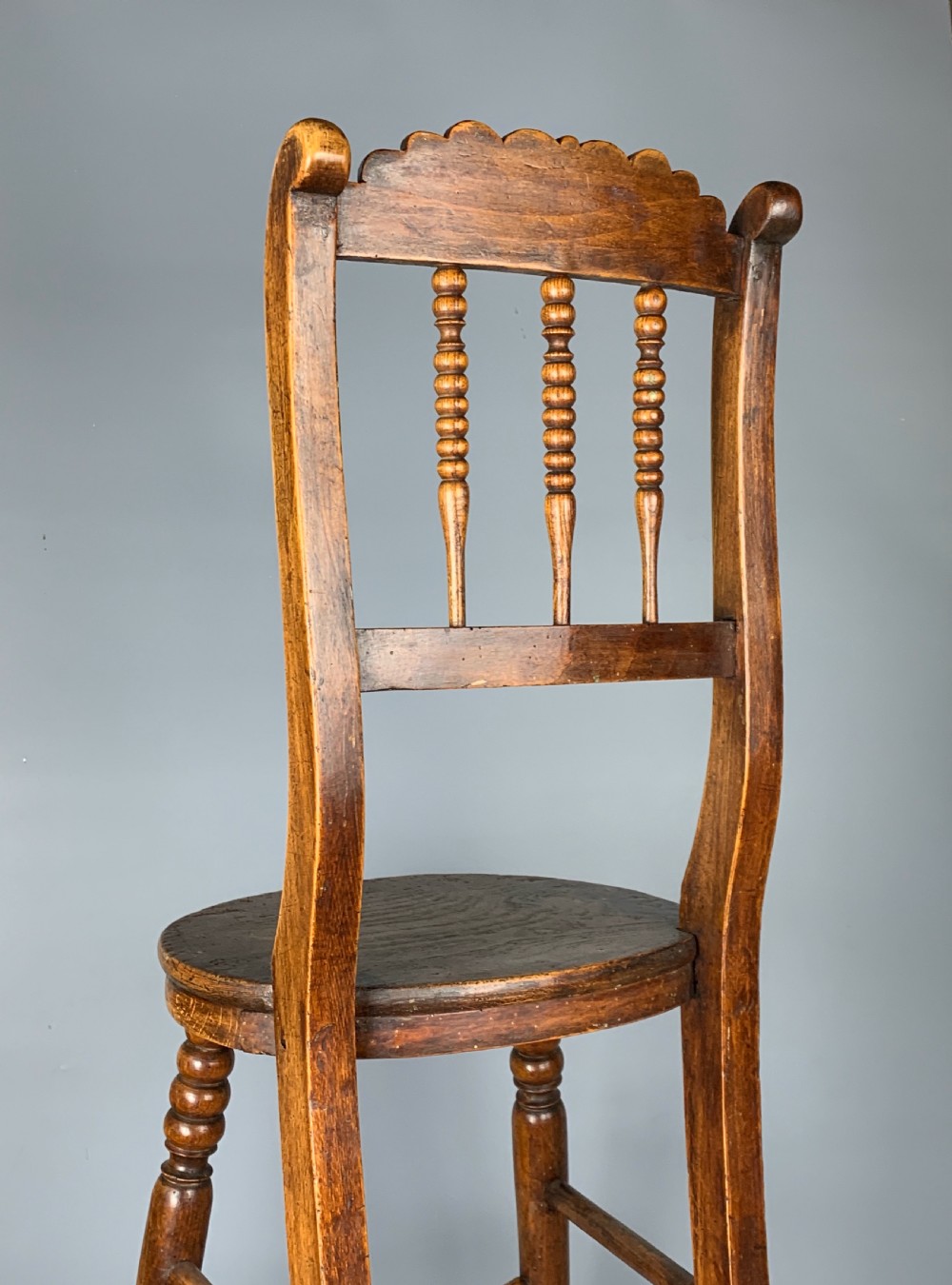 Child's Regency bobbin turned beechwood deportment chair View VI