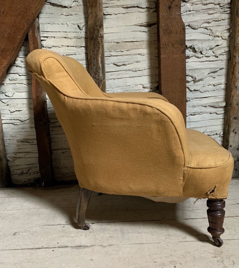 Victorian button back tub armchair to recover View IV