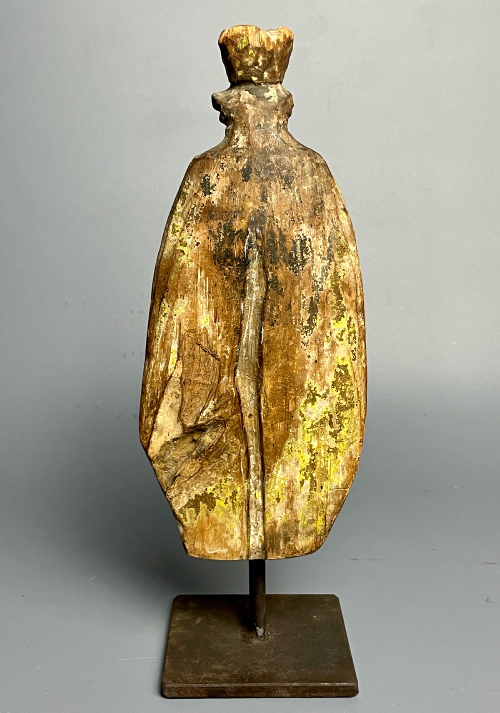 Colonial Spanish carved wood figure of The Madonna, 18th Century View III