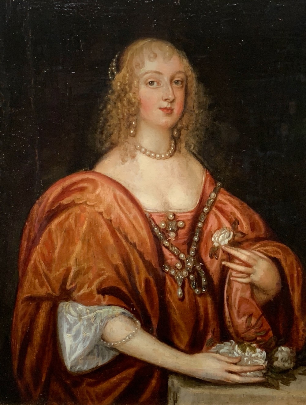 17th century portrait of Charlotte Stanley (de La Tremoille), Countess  of Derby View II