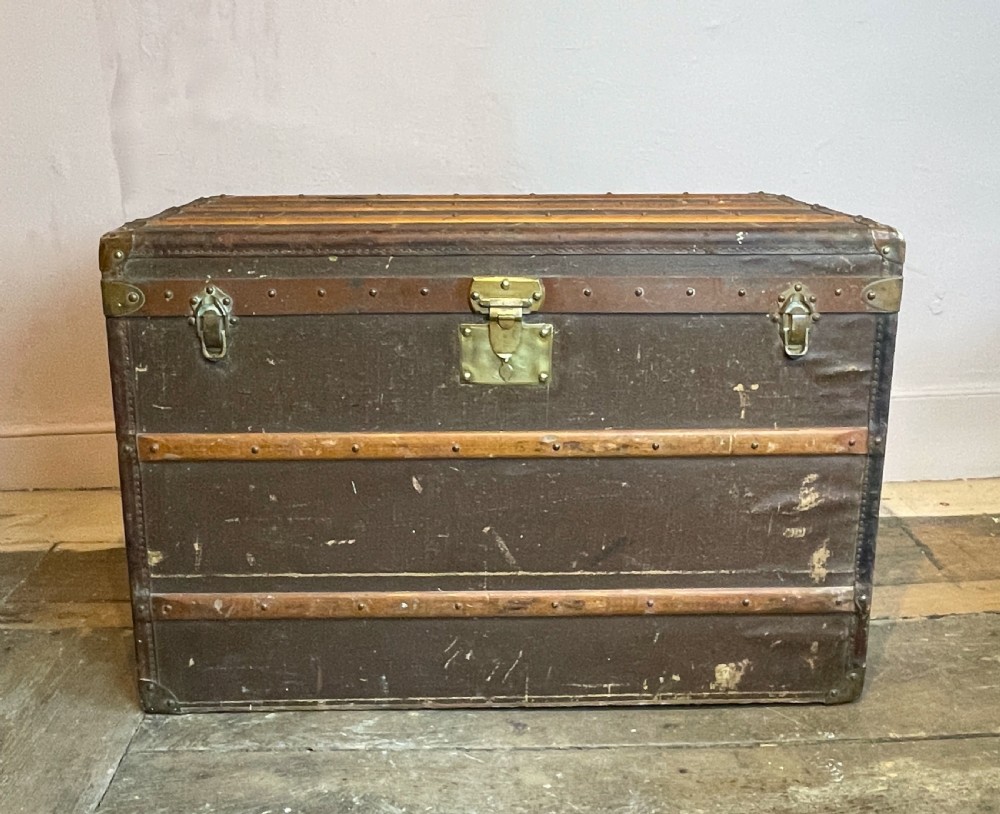 Malles Moynat, Paris steamer trunk circa 1910 View VI