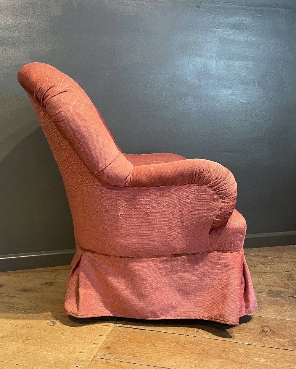 Victorian button back armchair circa 1880 View III