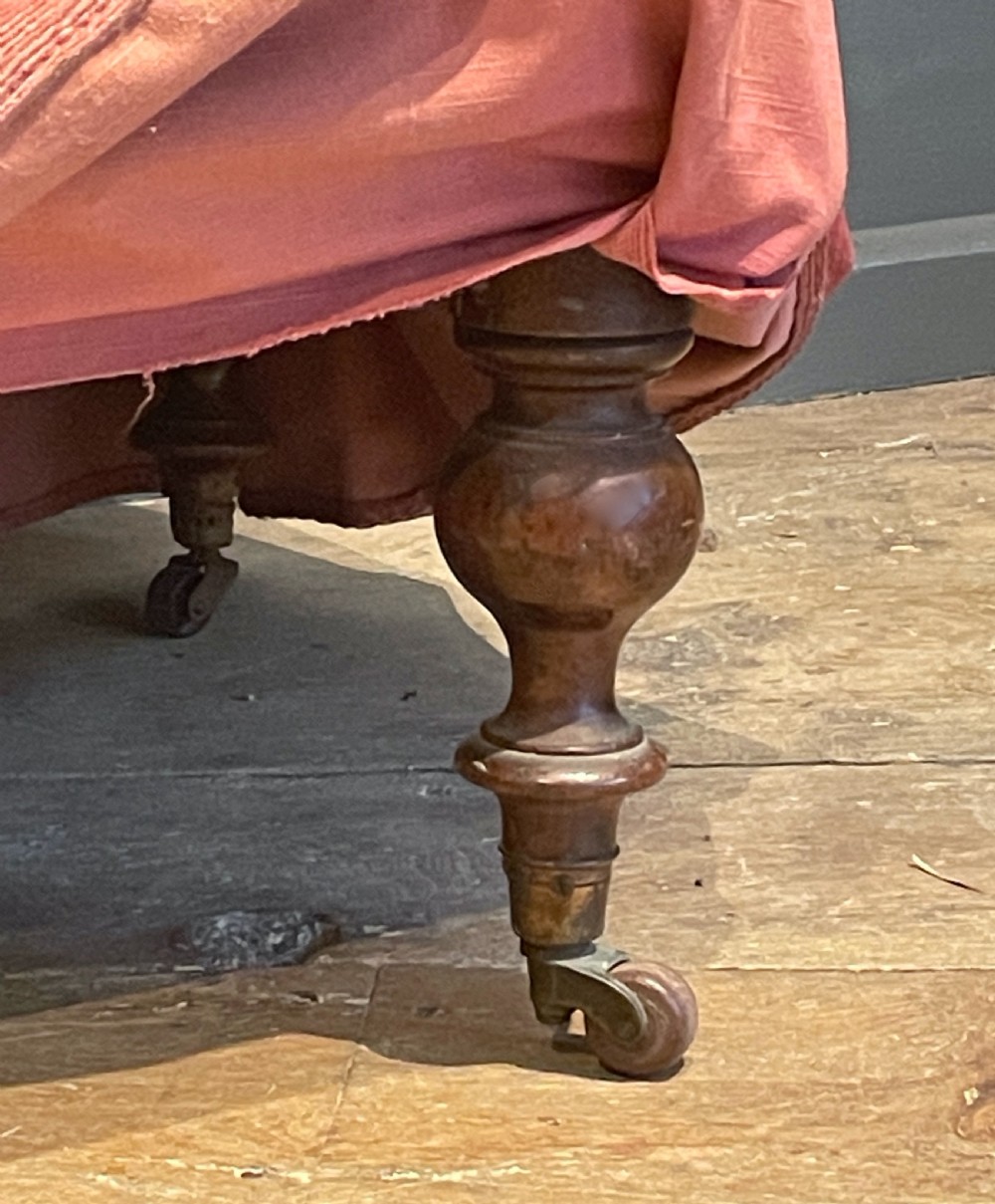 Victorian button back armchair circa 1880 View IV