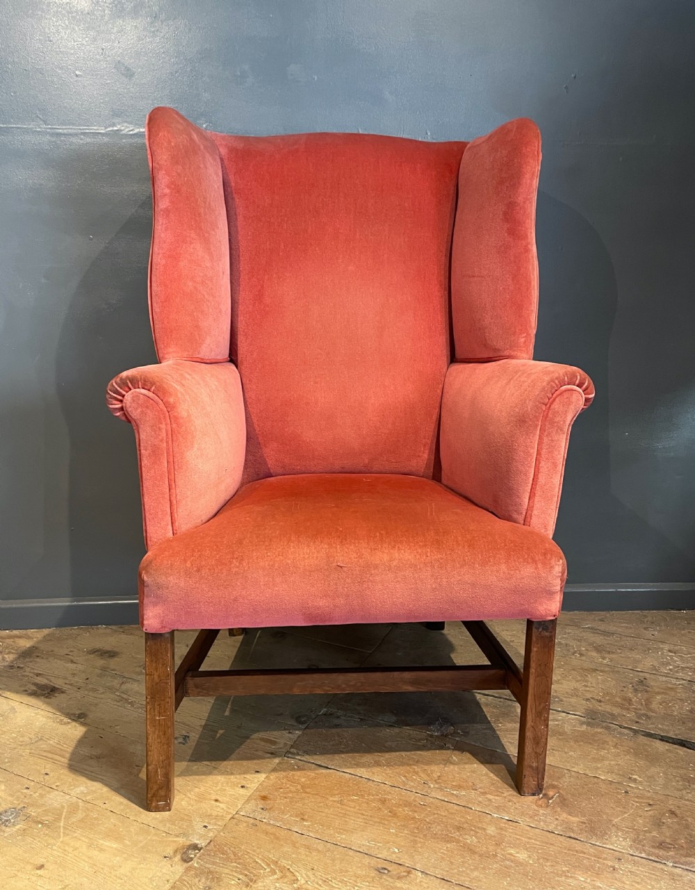 Edwardian wing back armchair View V