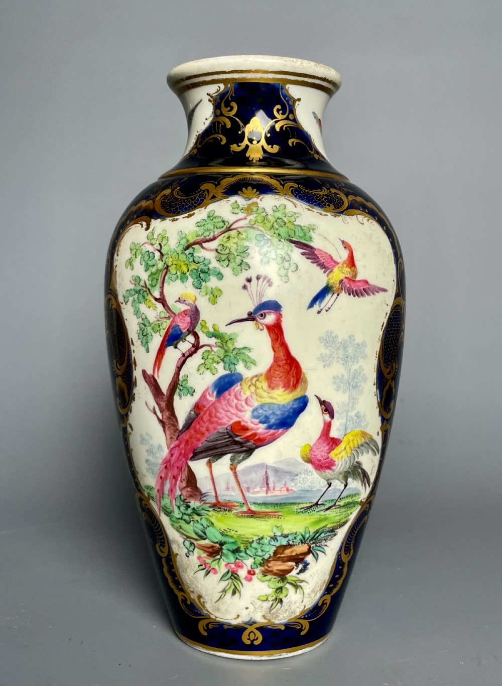 Samson, Paris 'Worcester' blue ground porcelain vase
