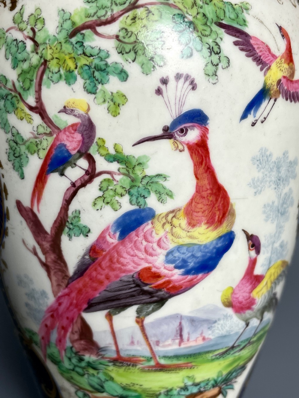 Samson, Paris 'Worcester' blue ground porcelain vase View III