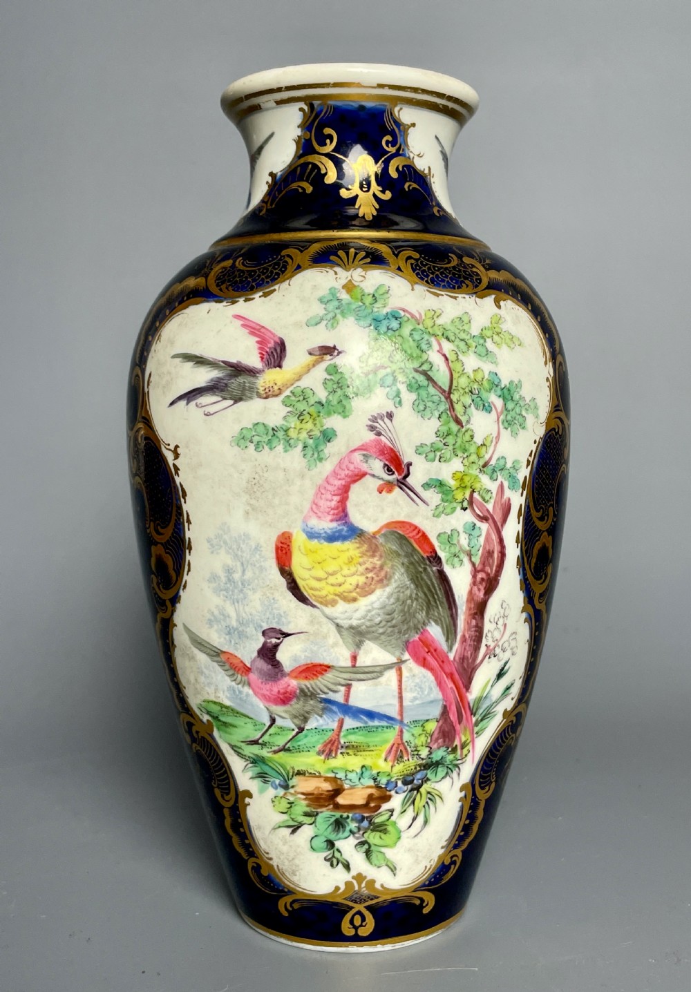 Samson, Paris 'Worcester' blue ground porcelain vase View IV