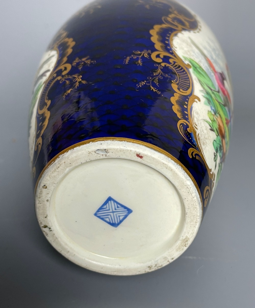Samson, Paris 'Worcester' blue ground porcelain vase View VI